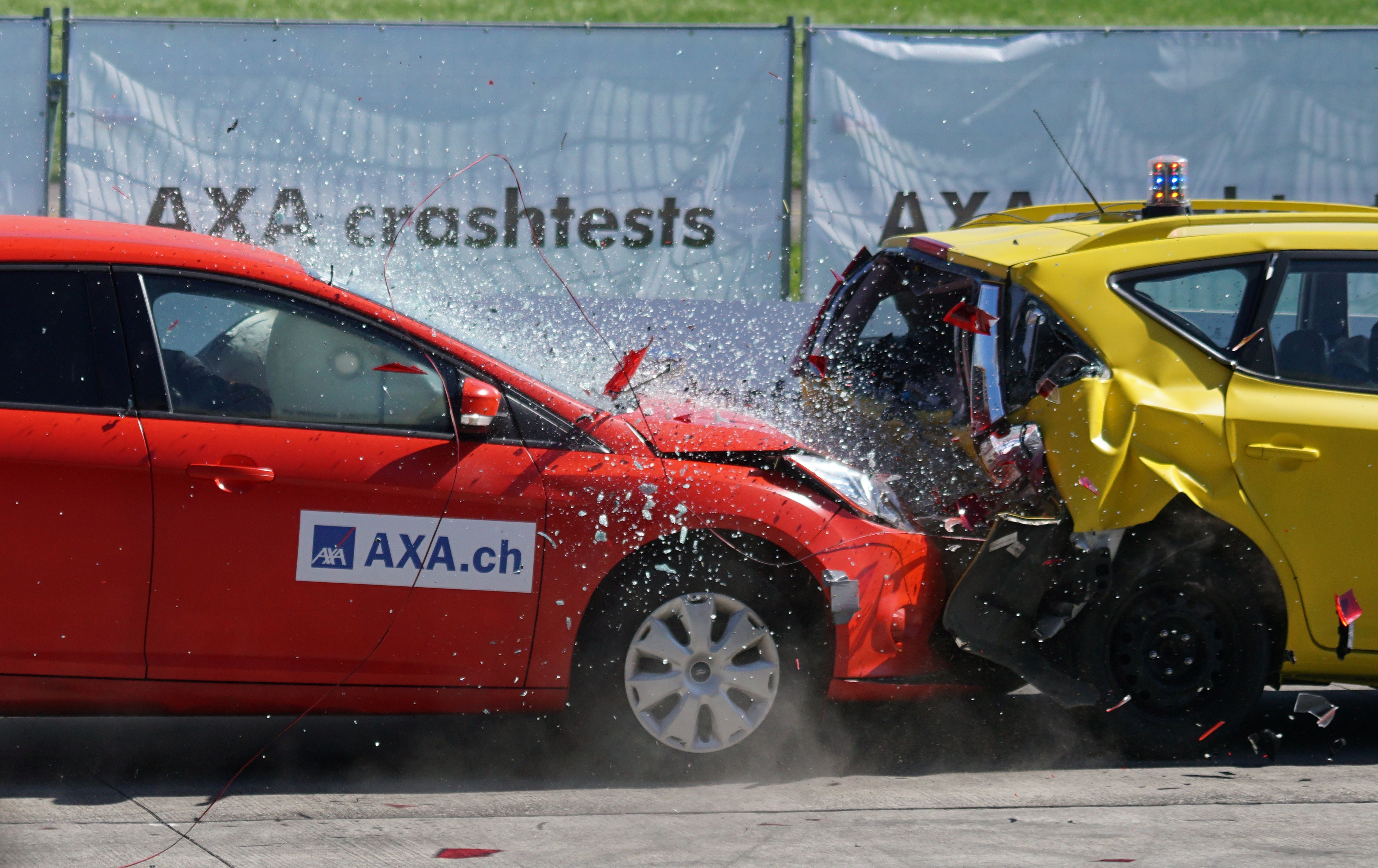 Two-car collision