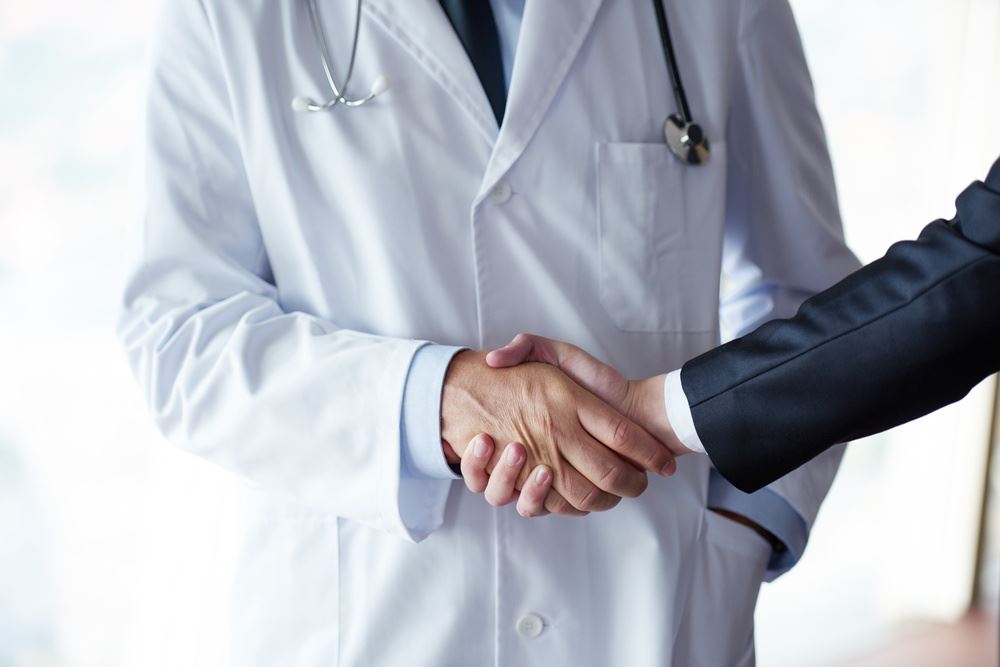 Doctor handshake