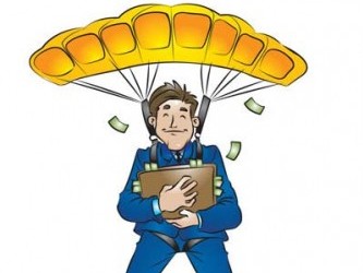 Man with Parachute