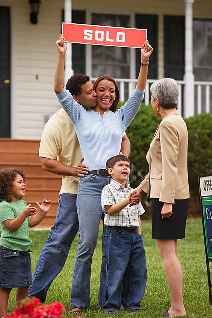 Family buying a new house