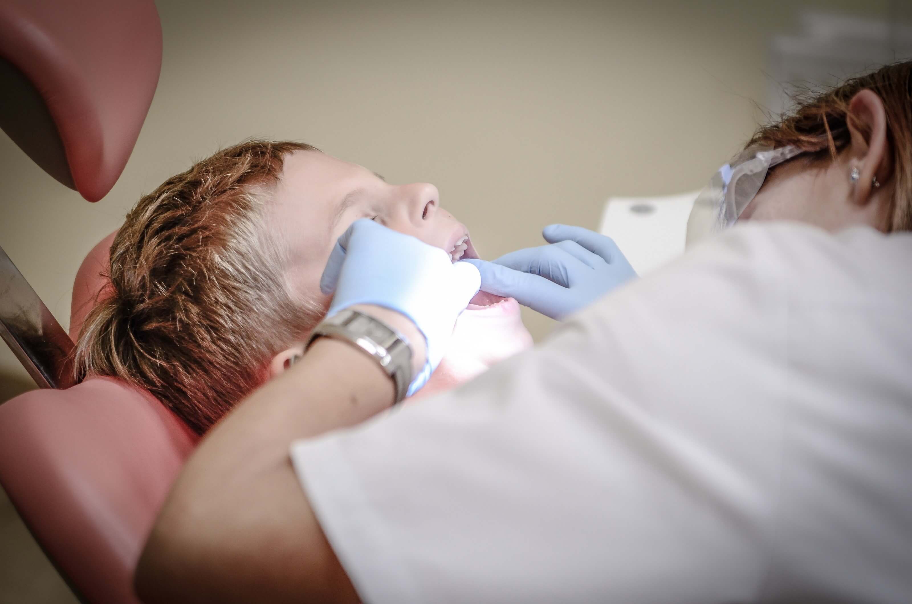 Child with dentist