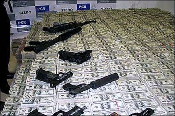 money and gun