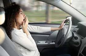 drowsy female driver