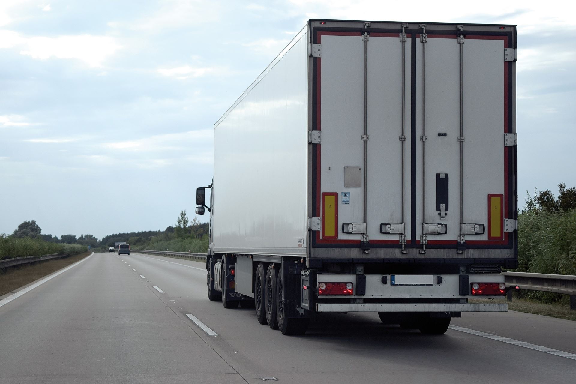 Truck on the road