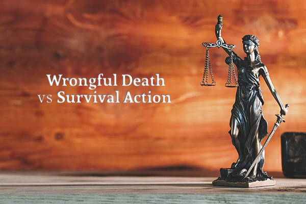 wrongful death vs survival action