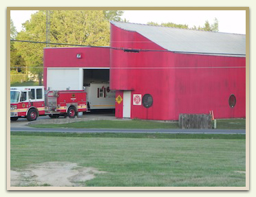 fire station and fire truck