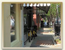 Clinton, Bicycles on the Sidewalk